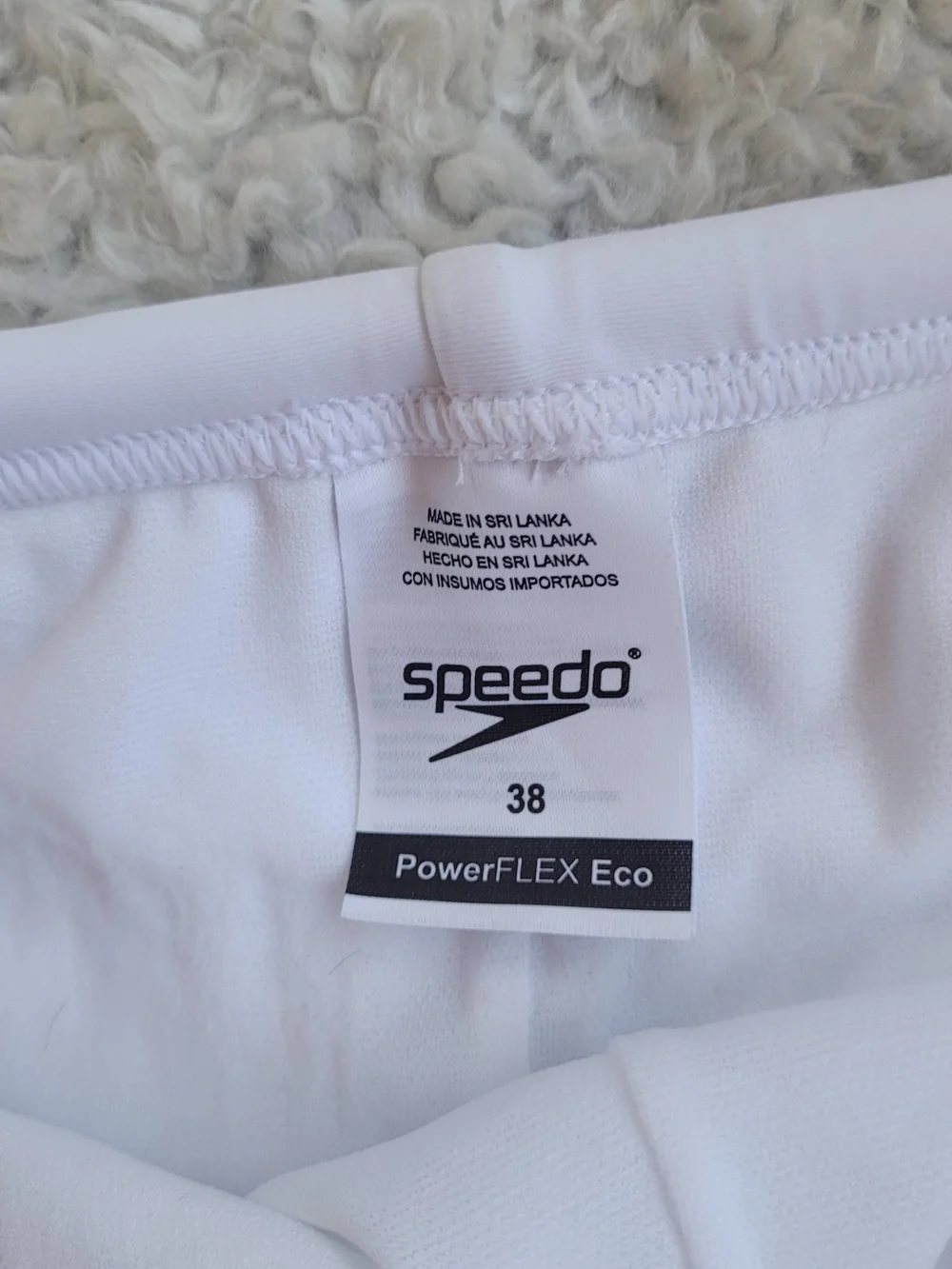 Speedo White Low-Cut Men's Swim Brief